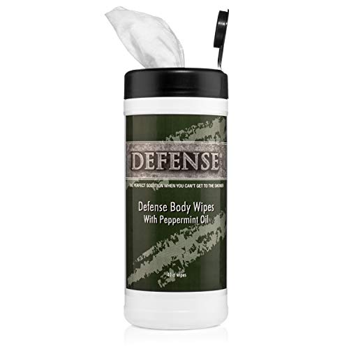 Product Cover Defense Soap Peppermint Body Wipes 40 Count