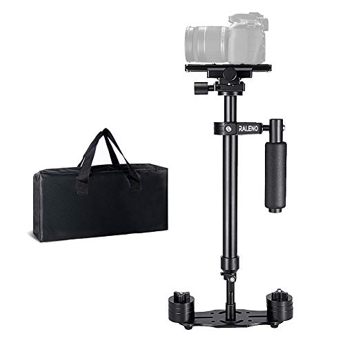 Product Cover RALENO Handheld Camera Stabilizer Steadicam Aluminium Alloy 24''/60cm with Quick Release Plate 1/4'' and 3/8'' Screw for Canon Nikon Sony and Other DSLR Camera Video DV up to 6.6 lbs/3 kg...