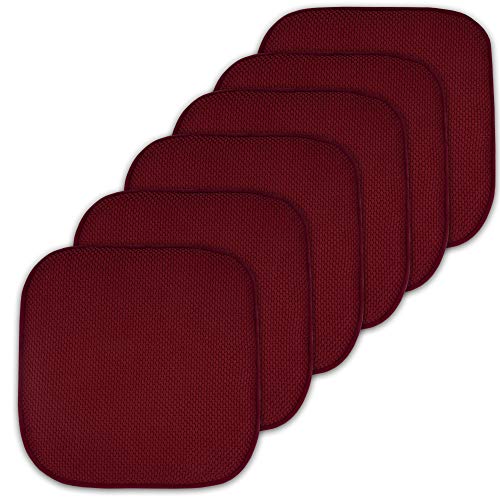 Product Cover Sweet Home Collection Cushion Memory Foam Chair Pads Honeycomb Nonslip Back Seat Cover 16