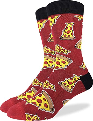 Product Cover Good Luck Sock Men's Pizza Socks - Red, Adult Shoe Size 7-12