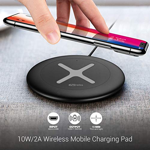 Product Cover Portronics Toucharge X 10W/2A Wireless Mobile Charging Pad (POR-896, Black)