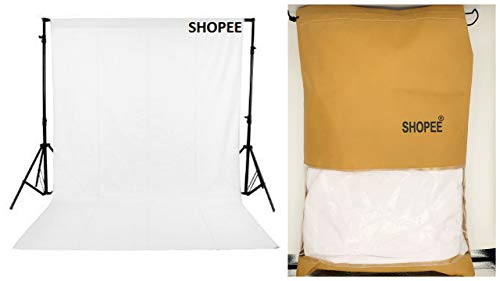 Product Cover SHOPEE 8 x12 FT White LEKERA Backdrop Photo Light Studio Photography Background with Carry CASE - Camera Accessory