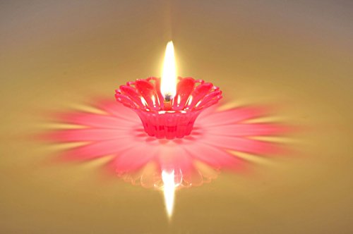 Product Cover Maharsh Floating Transparent Multicolor Reflections Plastic Diya (Panti) (Multicolour) - Set of 12