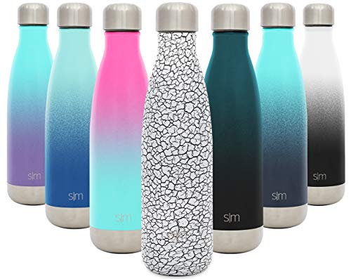 Product Cover Simple Modern 17oz Wave Water Bottle - Stainless Steel Double Wall Vacuum Insulated Reusable Leakproof Pattern: Crackle Pop