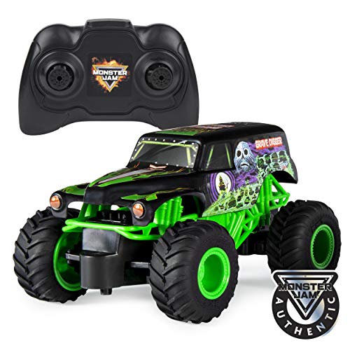 Product Cover Monster Jam Official Grave Digger Remote Control Monster Truck, 1:24 Scale, 2.4 GHz, for Ages 4 and Up