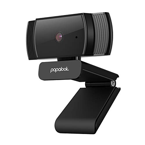 Product Cover PAPALOOK HD 1080P Webcam AF925 with Auto Focus, Widescreen Webcam Fold-and-Go Design, 360-Degree Swivel, Noise Reduction Microphone, USB Computer Laptop Camera - Black