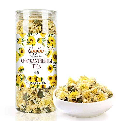 Product Cover Goofoo Chrysanthemum Tea Gongju Whole Chinese Herbal Flower Loose Leaf Tea Decaffeinated 1 oz
