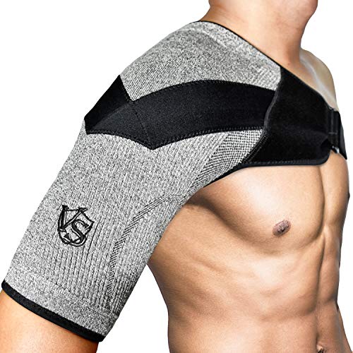 Product Cover Vital Salveo-Shoulder Compression Brace with Support,Stability,Breathable and Light for Shoulder Pain and Prevent Injuries,Dislocated AC Joint,Frozen Pain,Rotator Cuff,Tendinitis,Labrum Tear-S(1PC)