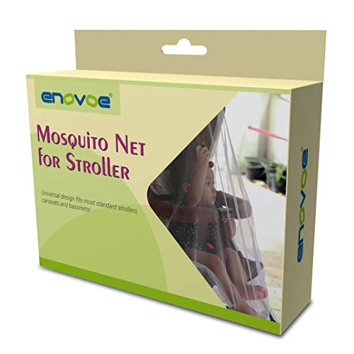 Product Cover Enovoe Baby Mosquito Net for Stroller - Durable Stroller Mosquito Net - Perfect Bug Net for Stroller, Car Seats, Bassinets, Cradles, Playards, Pack N Plays and Portable Mini Crib