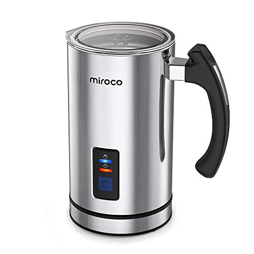 Product Cover Miroco Milk Frother, Electric Milk Steamer Stainless Steel, Automatic Hot and Cold Milk Frother Warmer for Latte, Foam Maker for Coffee, Hot Chocolates, Cappuccino, Heater with Strix Control, 120V