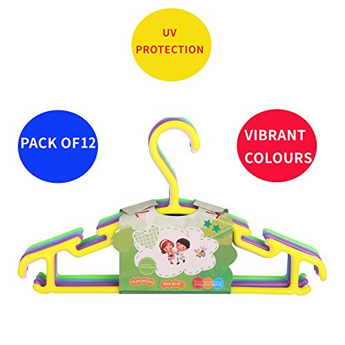 Product Cover Chinmay Kids Plastic Hanger - Hanging Portable Baby Clothes (Set of 1 2Pcs)