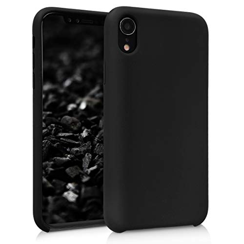 Product Cover kwmobile TPU Silicone Case Compatible with Apple iPhone XR - Soft Flexible Rubber Protective Cover - Black Matte