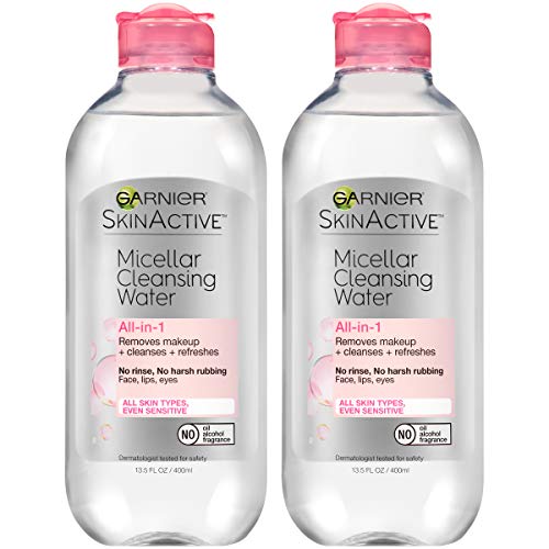Product Cover Garnier SkinActive Micellar Cleansing Water, For All Skin Types,  13.5 Fl Oz (Pack of 2)