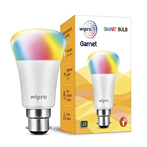 Product Cover Wipro Garnet Smart Light 7W B22 LED Bulb, Compatible with Amazon Alexa & Google Assistant