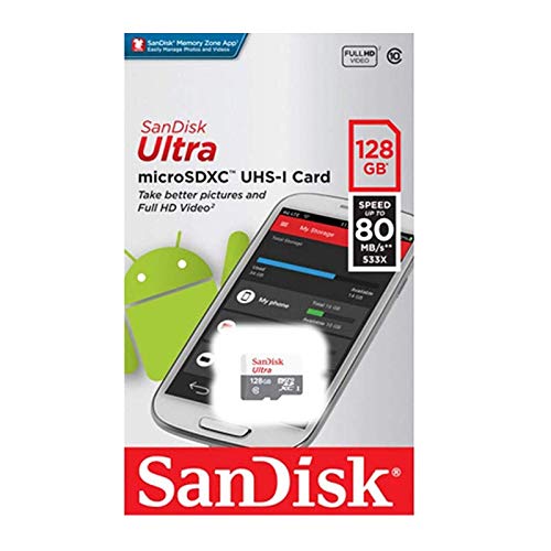 Product Cover SanDisk Ultra SDSQUNS-128G-GN6MN 128GB 80MB/s UHS-I Class 10 microSDXC Card