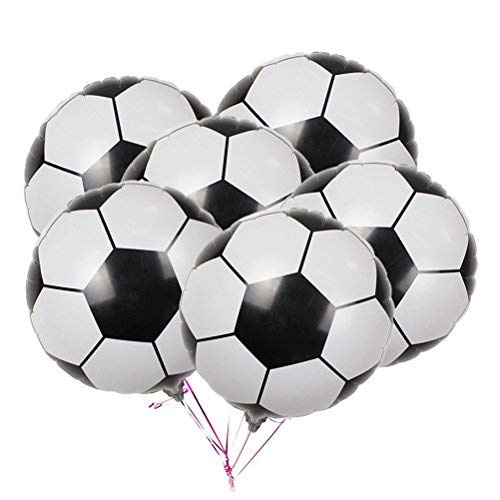 Product Cover 20-Pack Soccer Balloons Game Balloons Foil Mylar Aluminum Party Balloons for Birthday Party Decoration