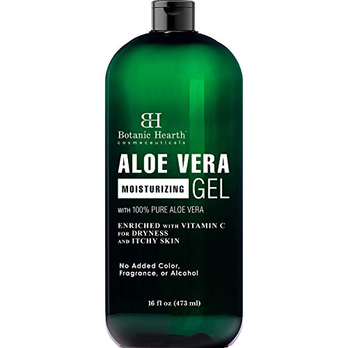 Product Cover Botanic Hearth Aloe Vera Gel - From 100% Pure and Natural Cold Pressed Aloe Vera, 16 fl oz