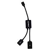Product Cover Inteset USB 2.0 & Micro USB OTG Y Cable for Controlling The F-TV Stick, Pendent, or Cube, Supports Wireless Keyboards and The IReTV for Universal Remote Control. (IReTV not Included)