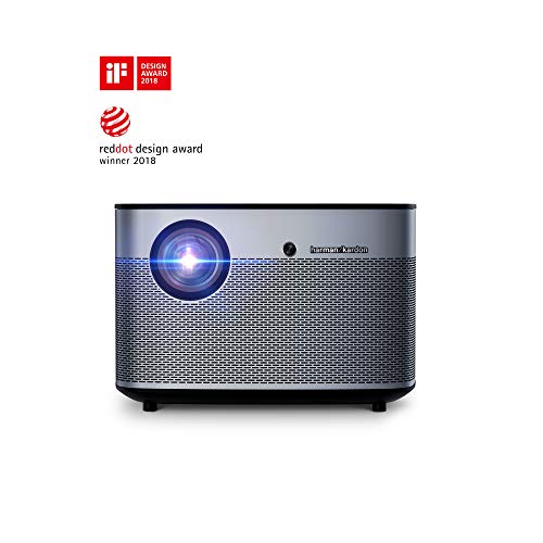 Product Cover XGIMI H2 4K 1080p HD Smart Projector WiFi Bluetooth Harman/Kardon Speakers, Home Video Theater System , 1350 ANSI lm, 30,000 Hours LED Lamp Life, 300 Inch Image TV Projector, Works with Netflix