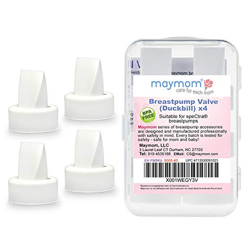 Product Cover Maymom Duckbill Valves for Spectra. Designed for Spectra S1 Spectra S2 Spectra 9 Plus Spectra Dew 350 Not Original Spectra Pump Parts Spectra S2 Accessories Replace Spectra Valve (4 ct White)