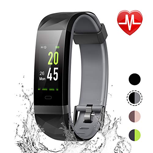Product Cover LETSCOM Fitness Tracker Color Screen, IP68 Waterproof Activity Tracker with Heart Rate Monitor, Sleep Monitor, Step Counter, Calorie Counter, Smart Pedometer Watch for Men Women Kids
