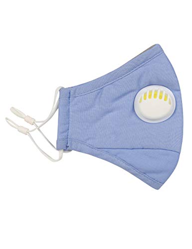 Product Cover PureMe Reusable N95 Anti Pollution Mask with 4 Activated Carbon Filters - Light Blue