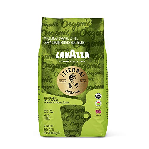 Product Cover Lavazza Organic Tierra! Whole Bean Coffee Blend, Italian Roast, 2.2 Pound
