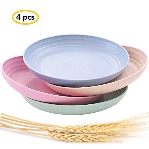 Product Cover Lightweight &Unbreakable Wheat Straw Plates 7.87