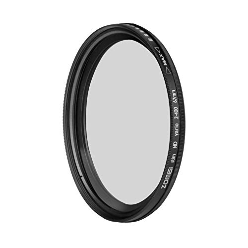 Product Cover ZoMei 67mm Ultra Slim ND2-ND400 Fader Variable Neutral Density Adjustable Lens Filter ND Filter Optical Glass