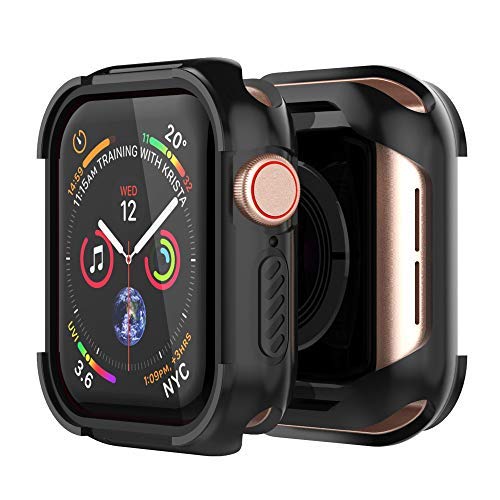 Product Cover UMTELE Compatible with Apple Watch 4 Case 44mm 2018, Shock Proof Protective Rugged Case Scratch Resistant Bumper Cover Replacement for Apple Watch Series 4, 44mm