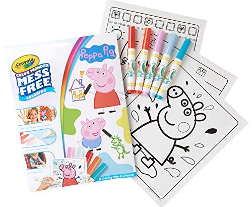 Product Cover Crayola Color Wonder Peppa Pig Coloring Pages, Mess Free Coloring, Gift for Kids