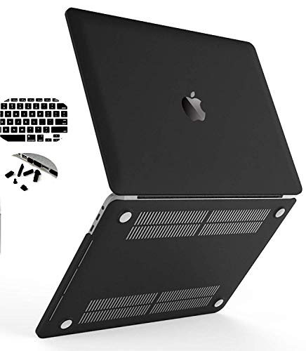 Product Cover MOCA MacBook Pro 13 inch Year 2016, 2017, 2018 Release Compatible Hard Shell Front & Back Cover case for MacBook pro with/Without Touch Bar id case Cover Shell (Black)