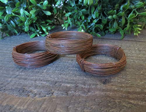 Product Cover Decorative 3 Rolls ~ 150 ft Total ~ 24 Gauge Rusty Tin Wire Crafting Supplies