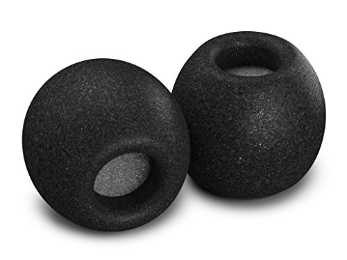 Product Cover Comply 29-01011-11  SmartCore Audio Pro Premium Memory Foam Earphone Tips, Fits Most Earphones, Noise Cancelling Soft Earbud Tips Conform to Your Ear for A Comfortable Secure Fit, with WaxGuard (Medium, 1 Pair), Black, 1 Pair, Medium
