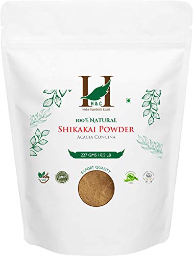 Product Cover H&C- 100% Natural Shikakai Powder for Hair (227g / 0.5 LB/ 08 oz) - Hair Conditioning Rejuvenate from Indian Ayurveda