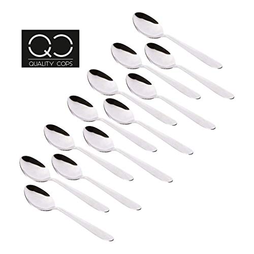 Product Cover Quality cops Table Spoon Stainless Steel | Cutlery Spoon | Table Ware Set of 12 Pcs Presented by Quality Cops