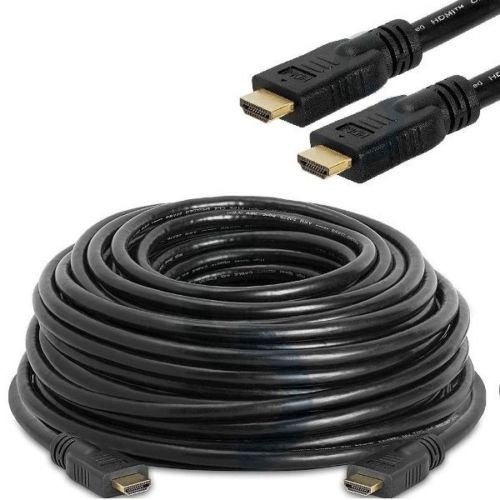 Product Cover CableVantage HDMI Cable Braided Cord - HDMI HD Ready - High Speed - Gold Plated Connectors - Ethernet/Audio Return Channel - Video 1080p, 3D - Xbox One PS3 PS4 PC TV HDTV Black (100 Feet)