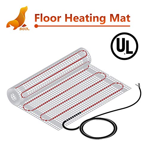 Product Cover SEAL 30 sqft 120V Radiant Floor Heating Mat for Ceramic, Tile, Mortar, Easy to Install Self-adhesive Floor Heating System Kit