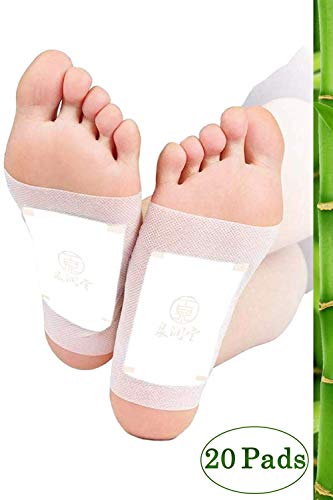 Product Cover Herbal Foot Pads for Sleep Better, Relieve Stress, Increased Energy, Pain Relief, Swelling Feet, Natural Herbal Premium Ingredients Lavender Powder and Bamboo Vinegar for Body Cleansing.