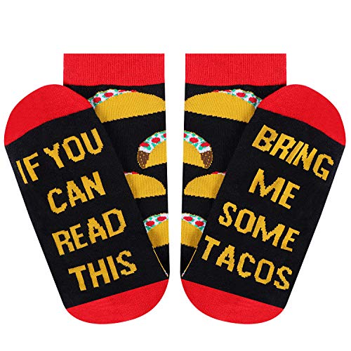 Product Cover Moyel Taco Food Socks For Women, If You Can Read This Socks, Taco Gifts