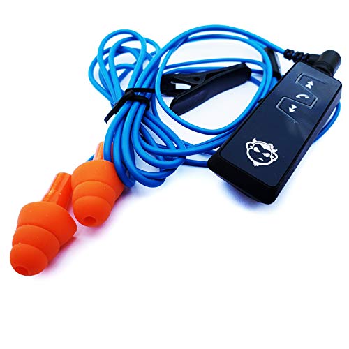 Product Cover Bluetooth Workinbuds Orange/Blue - Earplug Earphones with Jabees Wireless Headset (Bundle)