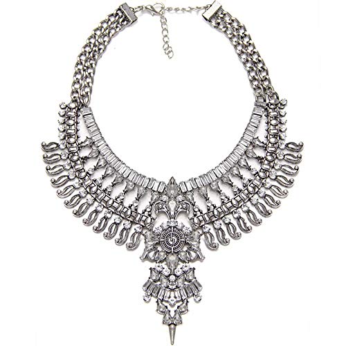 Product Cover efigo Fashion Statement Necklace Choker Collar Bib Necklace Vintage Boho Costume Jewelry for Women Girls