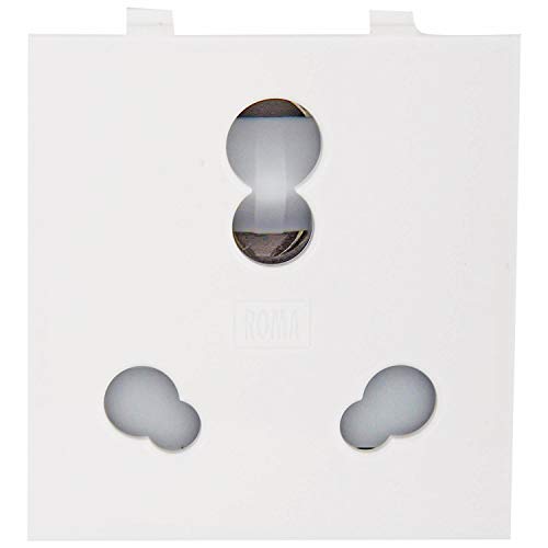 Product Cover Anchor Roma Poly-Carbonate 20 A and 10 A Twin Socket (White)