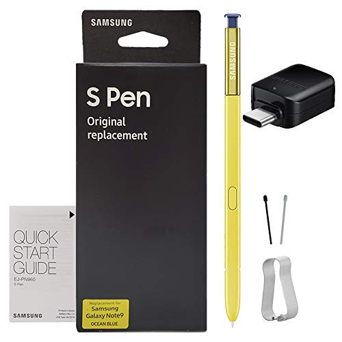 Product Cover Official Samsung Galaxy Note9 Replacement S-Pen Stylus - with Bluetooth Control & Tips & Tool with OTG - C Type Adapter (US Retail Packing)
