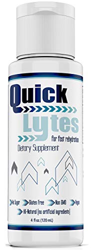 Product Cover Quicklytes Electrolytes Supplement for Rapid Hydration | No Calorie No Sugar | Potassium, Magnesium & Sodium | Leg Cramp Relief | 48 Servings (1 Bottle)