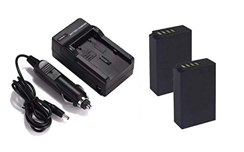 Product Cover High Capacity Batteries for Nikon COOLPIX P1000 (2 Units) + AC/DC Travel Charger