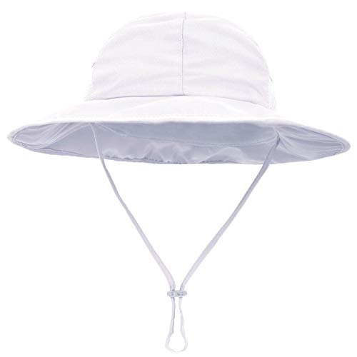 Product Cover SimpliKids Girls Boys Baby Sun Hat UPF 50+ Sun Protection Sun Hat White