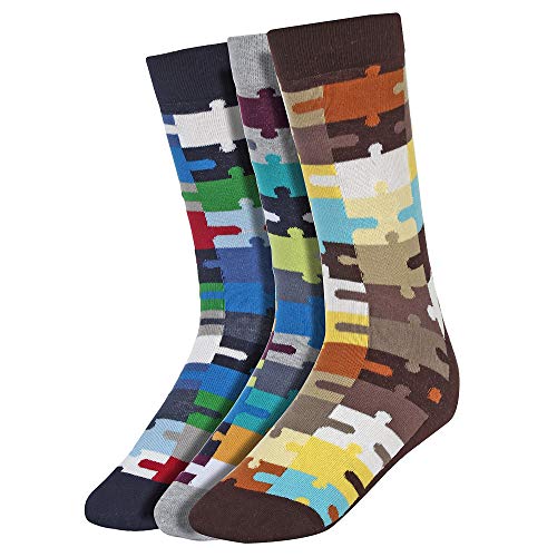 Product Cover CREATURE Men's Cotton Calf Length Colorful Casual Socks Combo of 3(SCS-15)