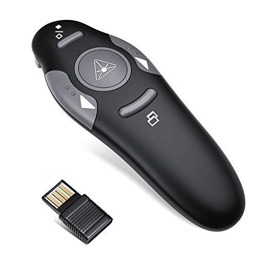 Product Cover Wireless Presenter, EALNK 2.4GHz Wireless Presenter Remote Presentation USB Control PowerPoint PPT Clicker Support Mac