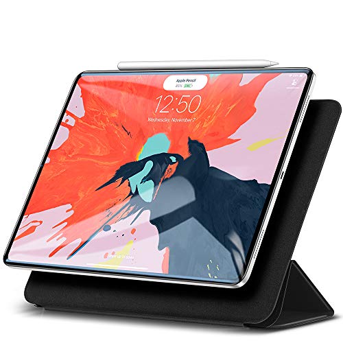 Product Cover ESR for iPad Pro 11 Case, Convenient Magnetic Attachment [Supports Apple Pencil Pair & Charging] Yippee Trifold Standing Case, Auto Sleep/Wake Smart Cover for iPad Pro 11 inch 2018, Black